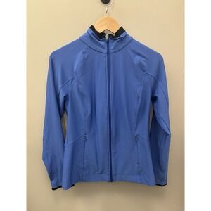 Lucy Tech Full Zip Jacket Athletic Activewear Golf Run Cornflower Blue Small